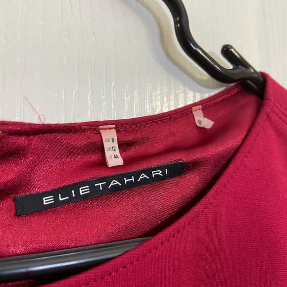 Elie Tahari Red Formal Dress - Picture 3 of 4